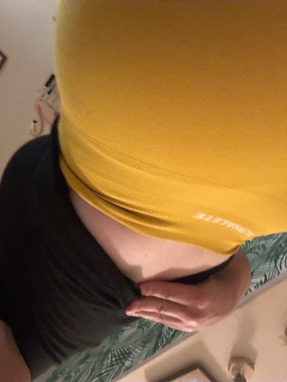 Alphalete Women’s Yellow High-Rise Bike Shorts - Picture 7 of 12